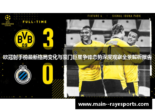 欧冠射手榜最新格局变化与豪门巨星争锋态势深度观察全景解析报告 欧冠射手榜最新格局变化与豪门巨星争锋态势深度观察全景解析报告